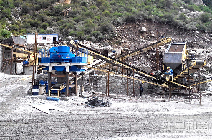 vsi制砂機用戶生產現場，多個現場提供就近參觀