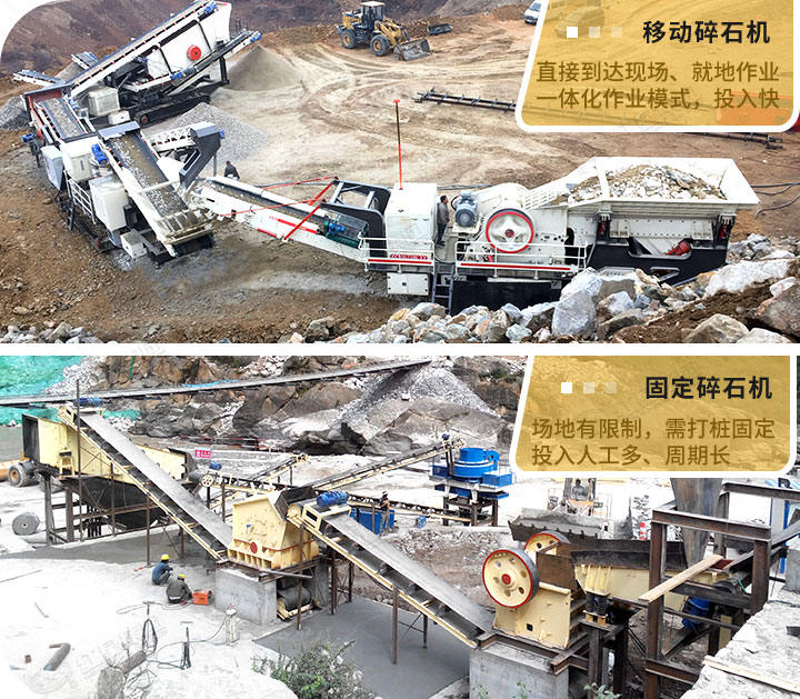 固定式、移動式現(xiàn)場對比圖