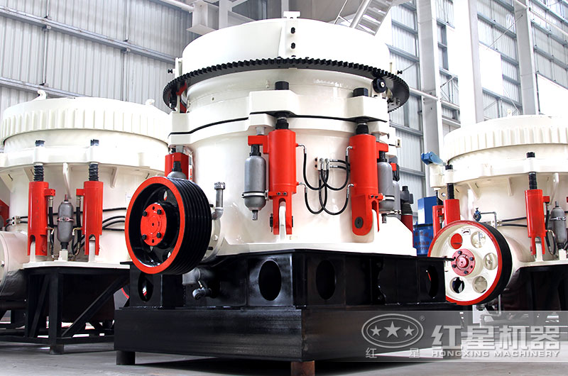 圓錐式破碎機立體結構，占地面積小